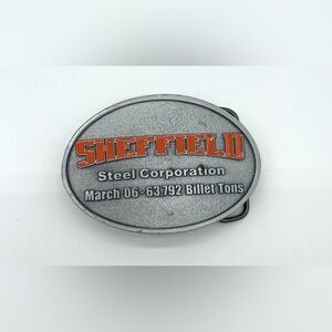 Sheffield Steel Corporation Commemorative Belt Buckle
